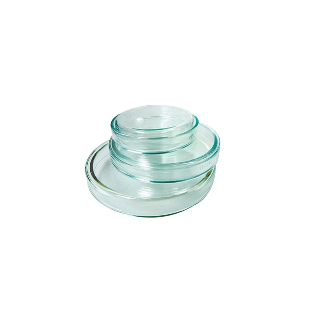 Petriskål i glass,  Ø100 mm, lokk/bunn 