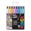 Uni Posca 1MR, pastell-sett, 8pk 0,7 mm