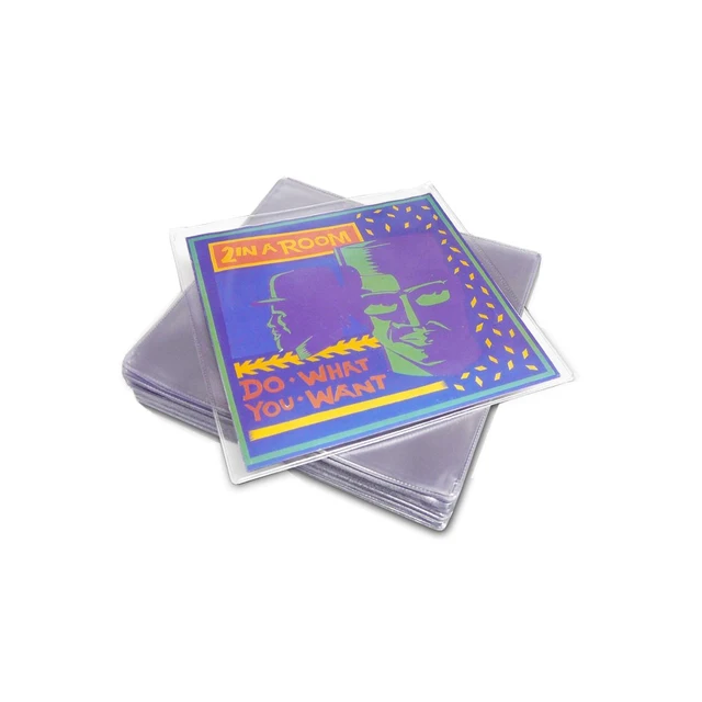 Lommer (PVC) til singel-cover, à 25 stk 