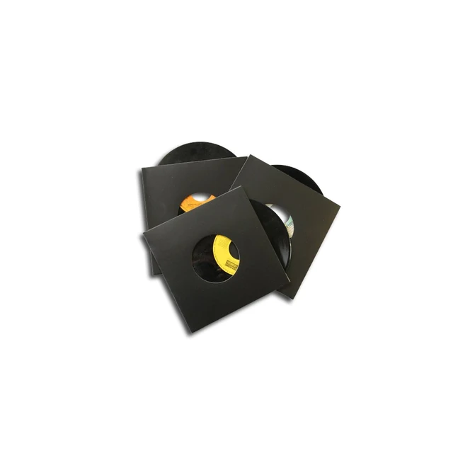 Pappcover sort til 7", 20-pk 