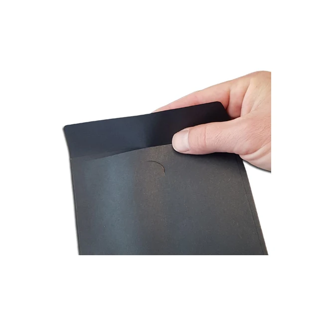 CD papirkonvolutt med klaff sort 100pk 