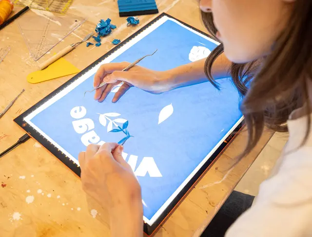 LED lysbord, A4 350 x 250 x 7 mm 