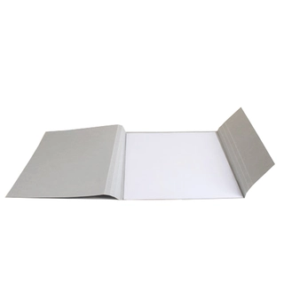Eksp. omslag, A4 m/klaff Lys grå, 240 gr/m2, 100-pk