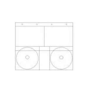 Mappe/Hengemappe for 2 stk CD, à 10 stk