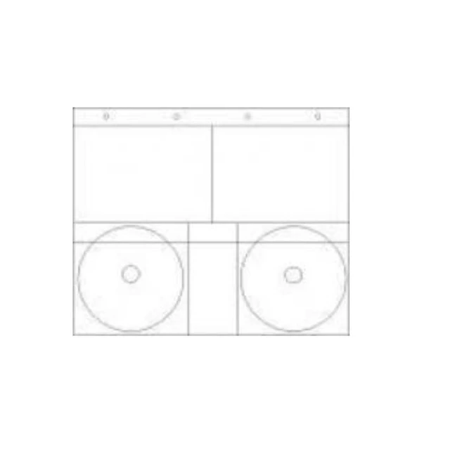 Mappe/Hengemappe for 2 stk CD, à 10 stk 