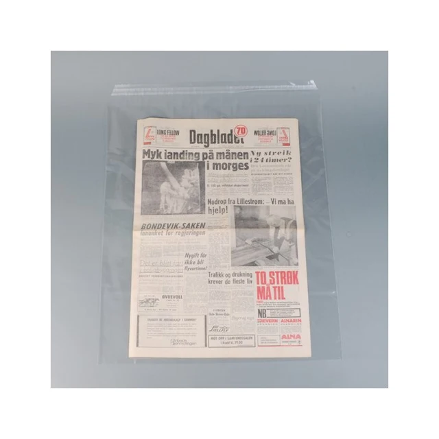 Klar polypropylenmappe, 50,5 x 60,5 cm 10 stk 