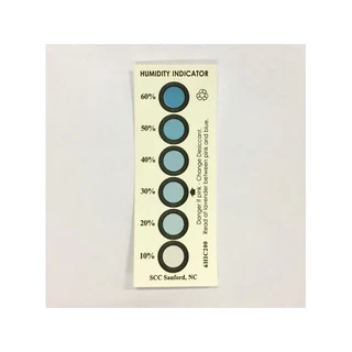 Fuktighetsindikator-kort, 10-60% Rh 10 stk