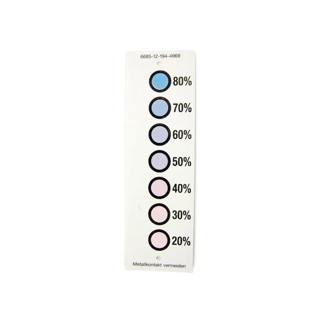 Indicator strip 7 spot (20 - 80% RH) 5 pk 