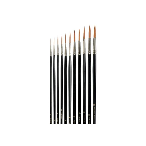 Tiziano liner-sett, 11pk Rund/spiss pensel