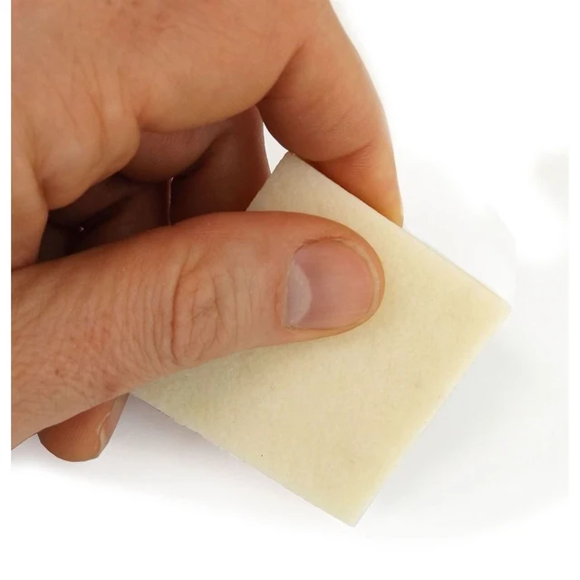 Viskelær "Crepe Rubber", 50 x 50 x 10mm 