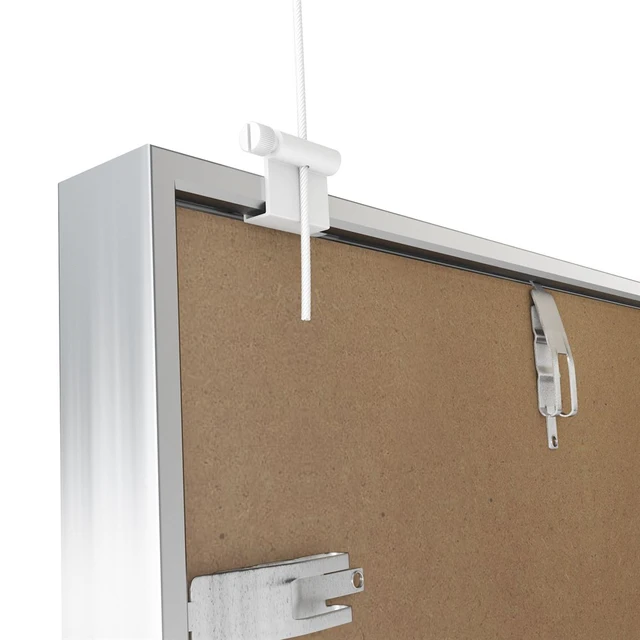 Opphengskrok til aluminium rammer, hvit 